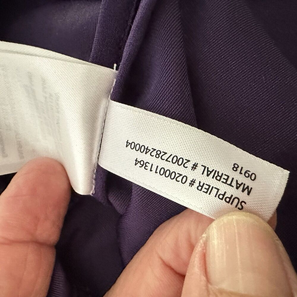 Ralph Lauren Black‎ Label Top Size M Medium Purple Velvet Gold Buttons Gold RARE - Picture 10 of 13